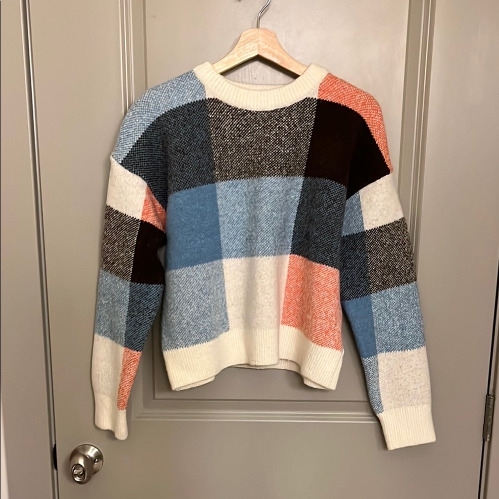 Colorful Plaid Women's Sweater